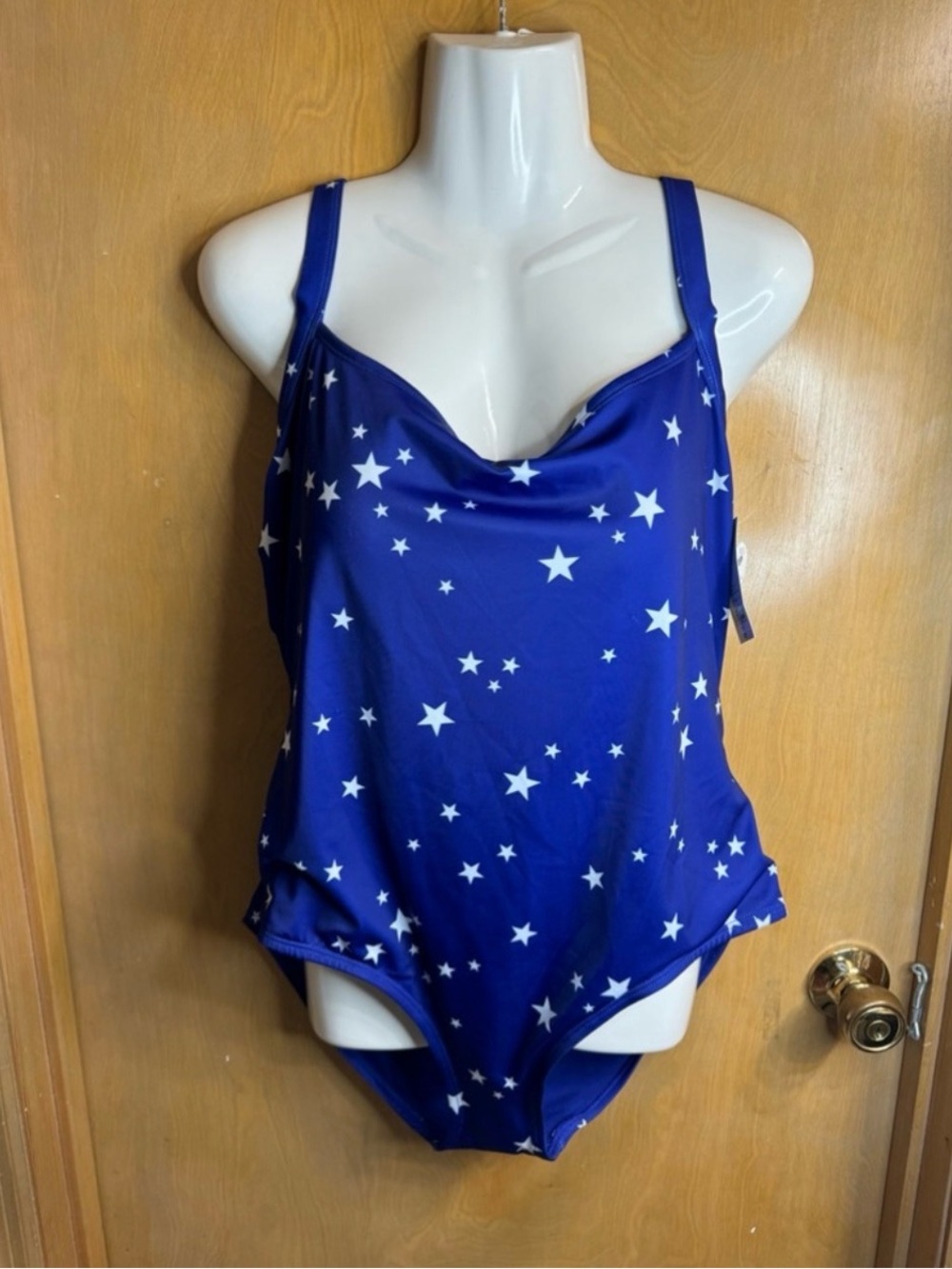 Oasis Royal Blue Star Print One-Piece Swimsuit
